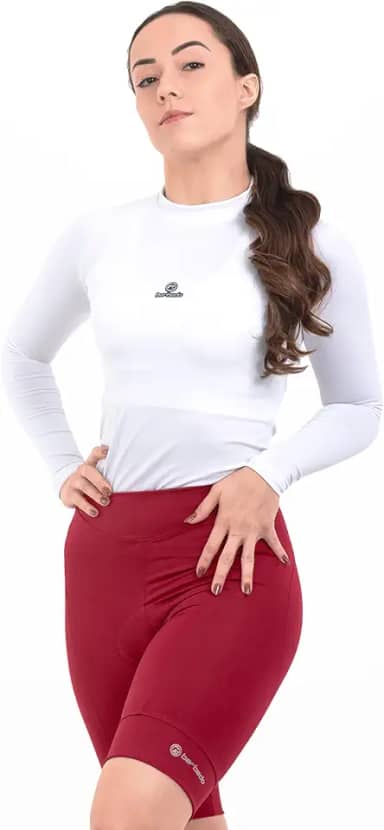 Bermuda de Ciclismo Feminina Barbedo Bright Vinho