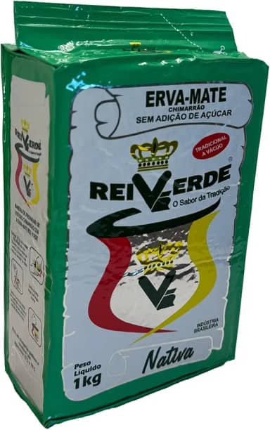 Erva Mate Rei Verde Tradicional Vácuo 1 Kg Chimarrão Gaúcho