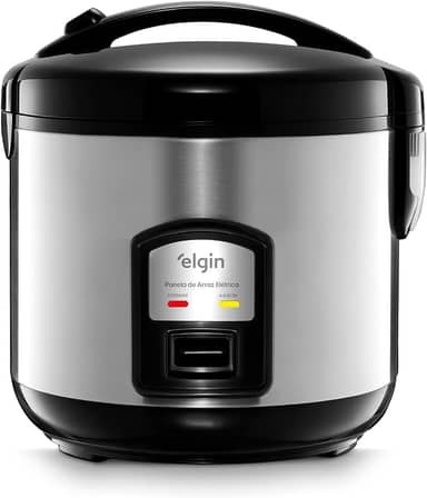Panela de Arroz Elétrica Gran Rizzo 700W Elgin Antiaderente 10 Xícaras 220V com acessórios