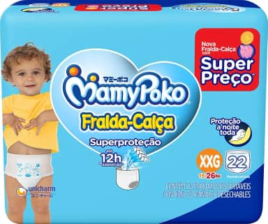 MamyPoko Fralda-Calça Superproteção Xxg 22 Unidades