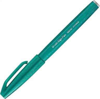 Pentel Caneta Pincel Brush Sign Pen Verde Turquesa SES15C-D3PB