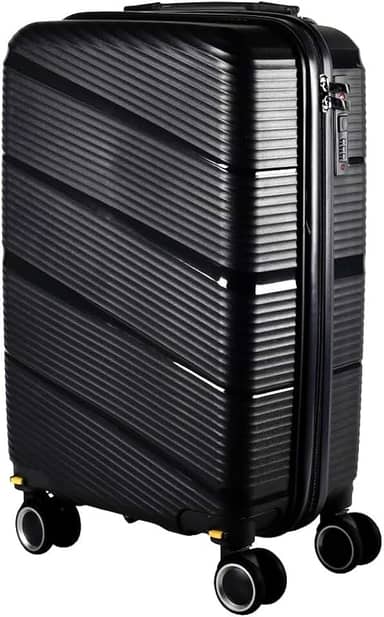 Mala de Bordo 10KG Polipropileno Inquebrável Expansível Dubai (Preta)