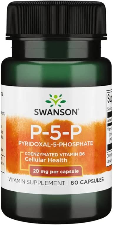 Swanson P-5-P (piridoxal-5-fosfato) Vitaminb-6 20 miligramas 60 cápsulas