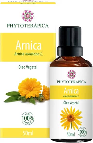 PHYTOTERAPICA - Extrato Oleoso de Arnica Montana - Aromaterapia - Pele e Cabelo - Utilizado em massagens, aquece e relaxa - 100% Natural - 50ml
