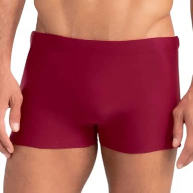 Sunga Boxer Mash Masculina Cordão Ajustável Natação Praia UV 50+ Lisa
