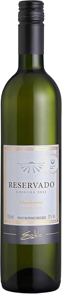Estilo Reservado Vinho Fino Branco Chardonnay Meio Seco 750ml