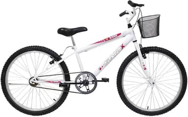 Bicicleta Aro 24 Feminina Saidx Quadro em Aço Freio V-Brake