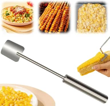 Debulhador de Milho Portátil Aço Inox - Ralador Milho Eficiente para Cozinhar Pegador de Milho Prático