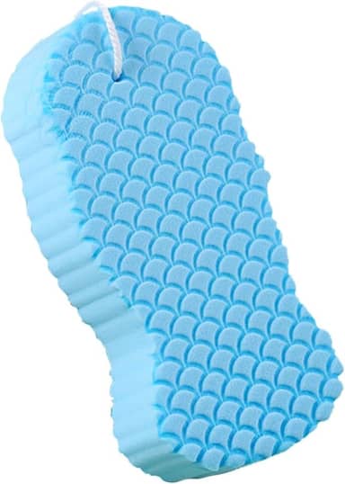 Esponja De Banho 3D Esfoliante Macia Para Remoção De Pele Morta (Azul)