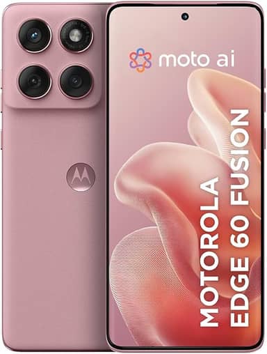 Smartphone Motorola Edge 60 Fusion 5G - 256GB 16GB (8GB RAM+8GB Ram Boost) 50MP Sony AI Camera IP68 NFC - Rosa