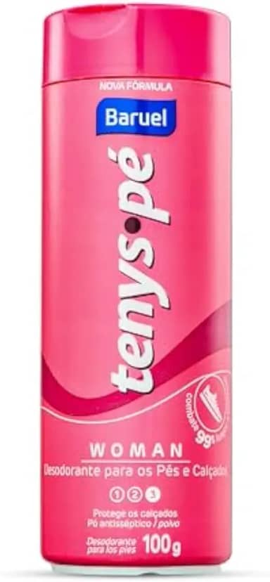 Tenys Pé Baruel Woman Pó 100g - Desodorante em pó para os pés