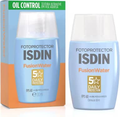 ISDIN Protetor Solar Facial Fusion Water 5 Stars FPS 60-30ml