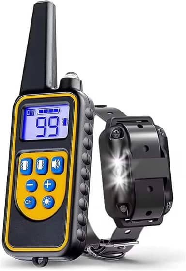 Colar Coleira Treinamento para Pet controle remoto impermeável recarregável eletrônico