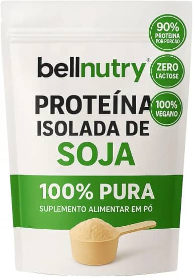 Proteina Isolada de Soja Pura 1kg - Bellnutry - Com Laudo - Soja Não Trangênica