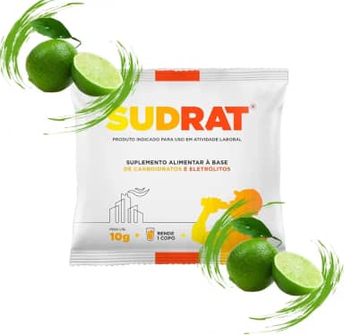 Isotônico Reidratante Em Pó Sache 10g Sudrat Caixa (25, Limão)