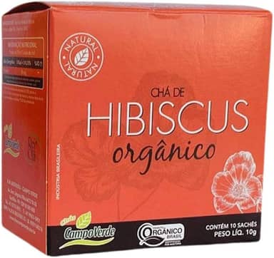 Hibiscus Chá Orgânico de Hibisco Campo Verde 10 sachês