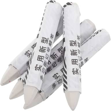 Tofficu Conjunto de 5 peças de marcadores brancos de giz de cera de pneu duráveis para reparos de automóveis, problemas de marcação e outros componentes automotivos