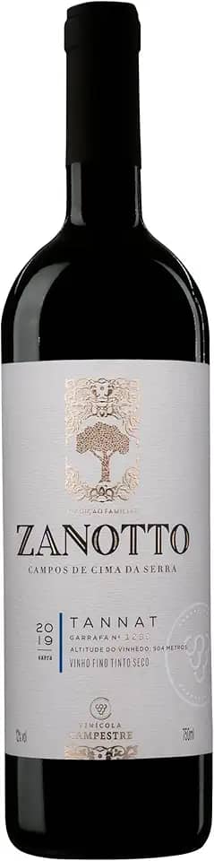 VINHO FINO TINTO SECO TANNAT ZANOTTO - 750 ML