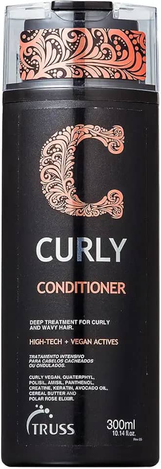 Truss Condicionador Curly | Hidratação e Definição para Cabelos Cacheados e Ondulados | 300ml