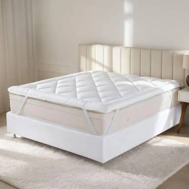 Pillow Top Casa Dona Extra Macio 5cm Tecido Premium 400 Fios Antialérgico e Antiácaro Fixação com Elástico Upgrade para Seu Colchão (Queen)
