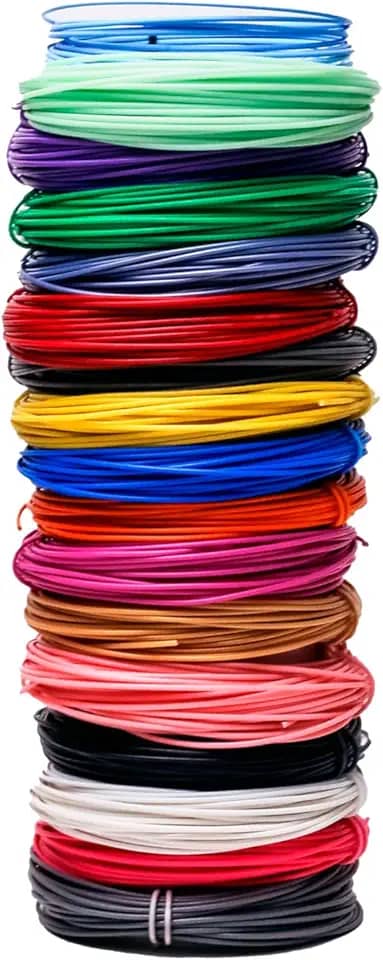 Hobby e Job - Kit de Filamentos para Caneta 3D - 10 Cores, 100 Metros (Total) - Filamento PLA 1.75mm, 0.5kg