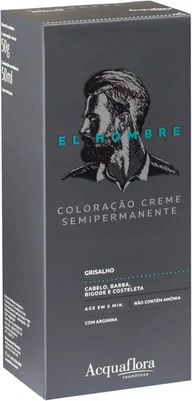 Acquaflora Grisalho Kit Coloração Creme Semipermanente El Hombre