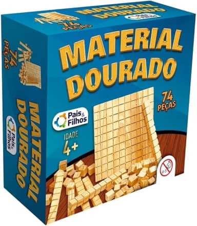 Material Dourado Com 74 Peças Pais & Filhos Dourado