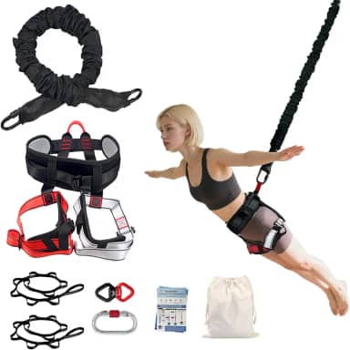 Conjunto de equipamentos de fitness Bungee cordão pesado cinto de resistência de dança elástica corda treino fitness academia equipamento de treinamento profissional