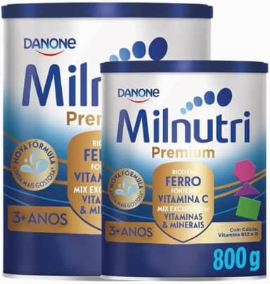 2 LATAS- Composto Lácteo em pó MILNUTRI Premium- 800gr