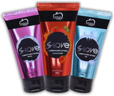 Kit 3 Unidades Lubrificante Íntimo Beijável 60g Mais Conforto e Prazer