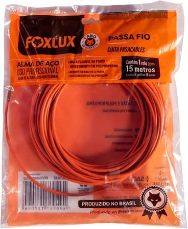 Foxlux Passa Fio Com Alma De Aço 15 Metros