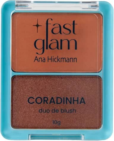 Coradinha Duo de Blush – Bronzer Opaco + Iluminado Cobre para Contorno, Bronzeado Natural e Glow Marcante