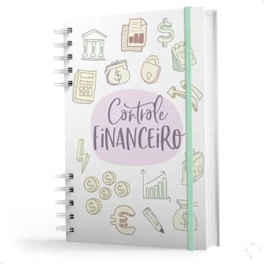 Caderno De Controle Financeiro - Capa Dura - Registro Financeiro Mensal