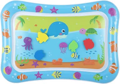 Tapete Infantil de Água Inflável para Bebê Almofada Sensorial Interativa Brinquedo Baby Educativo 48,5x67,5cm (Oceano)