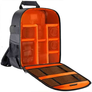 Mochila para Câmera Fotográfica, Resistente à Água, Design Multifuncional, Bolsa Camera Ideal para Fotógrafos Profissionais e Amadores, Viagens e Uso Diário