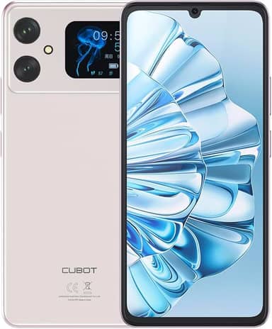 Cubot A20, Smartphone Android 14, 4GB RAM, 128GB, Câmera 48MP, Tela Grande (Rosa)