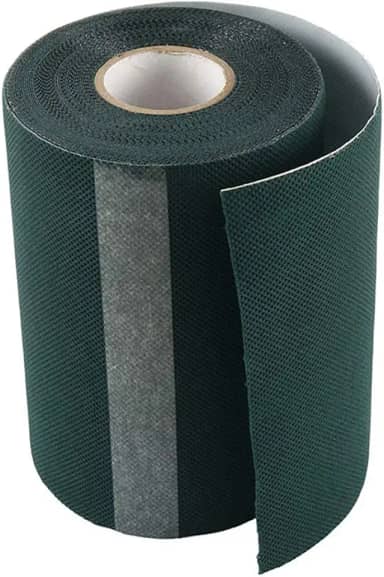 Casca de cola de grama artificial, fita de costura de grama artificial de 998 x 15 cm, fita de grama de costura sintética para conectar tapete de gramado verde, colar grama falsa ou tapetes ao ar