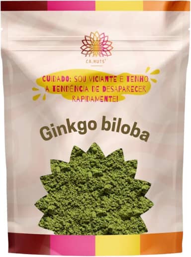 Gincko Biloba Suplemento natural em pó Ca.nuts (500g)
