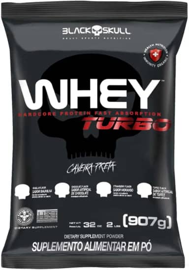 Black Skull Refil Whey Turbo Chocolate 907G