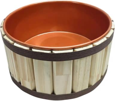 Tina Escalda Pés em Pinus Natural - bacia em pintura premium Cobre