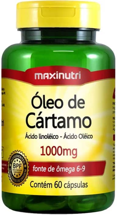 Óleo de Cártamo 1000mg - 60 Cáps., Maxinutri