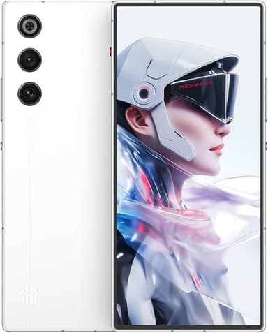 REDMAGIC 10 Air 120Hz Telefone para jogos, 5G Android Smartphone, 12GB RAM+256GB ROM, Snapdragon 8 Gen 3, 6.8" AMOLED Tela cheia, FHD+, 50MP Câmera, Dual-Sim, Celular desbloqueado Branco