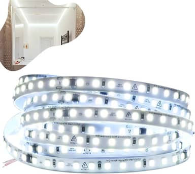 Fita Led 110v/220v Direta 120leds/m Rolo 10m Não Usa Fonte (Branco Frio 220v)