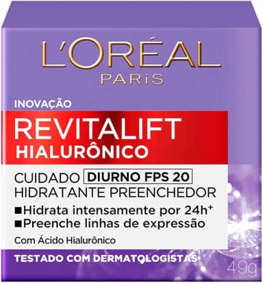 L’Oréal Paris L'Oréal Paris Revitalift Hialurônico Diurno Fps 20 - Creme Facial Anti-Idade 49G