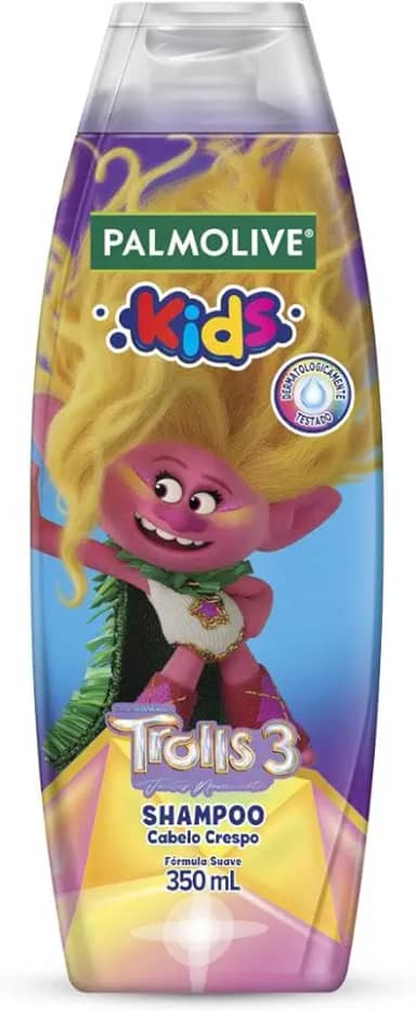 Shampoo Infantil Palmolive Kids Trolls para Cabelo Crespo 350ml