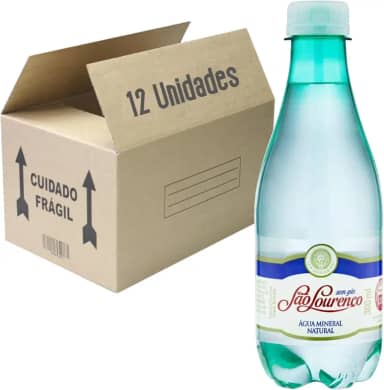 Água Mineral S/ Gás Pet SÃO LOURENÇO 300ml (12 unidades)