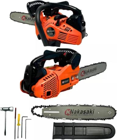 Motosserra Gasolina 38cc Nakasaki com Sabre 30cm Alto Rendimento