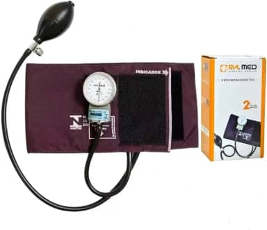 Esfigmomanômetro P A Med Com Selo Do Inmetro E Anvisa (Vinho)
