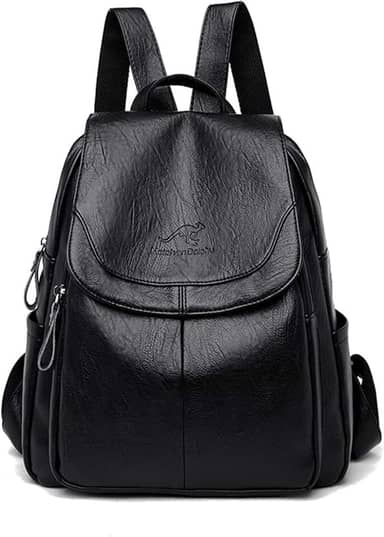 Bolsa Mochila para Mulher,Mochila Feminina Anti-roubo Moda Bolsa Couro Macio Modelo Vintage Versátil Mochila Feminina Pode Segurar o Tablet à Prova d'água Viagem Trabalho Bolsa de Ombro