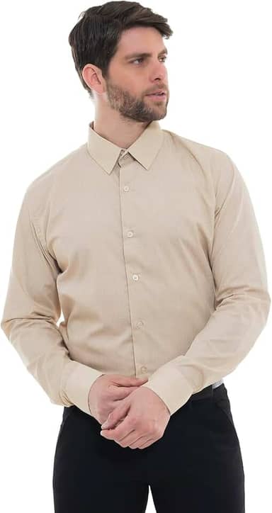Camisa Social Masculina Premium Tipo Linho Executiva Trabalho